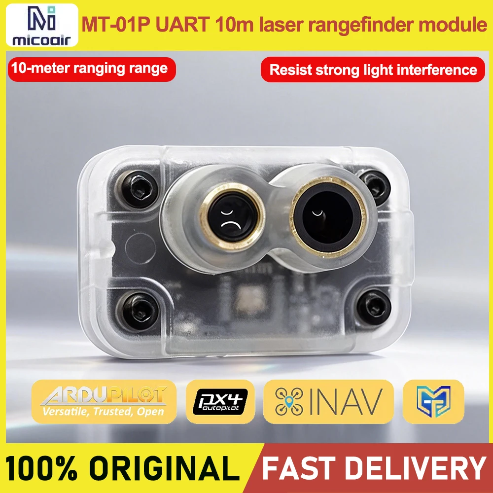 MicoAir MT-01P UART 10 metre laser rangefinder module Anti-glare UAV height-avoidance automatic landing sensor