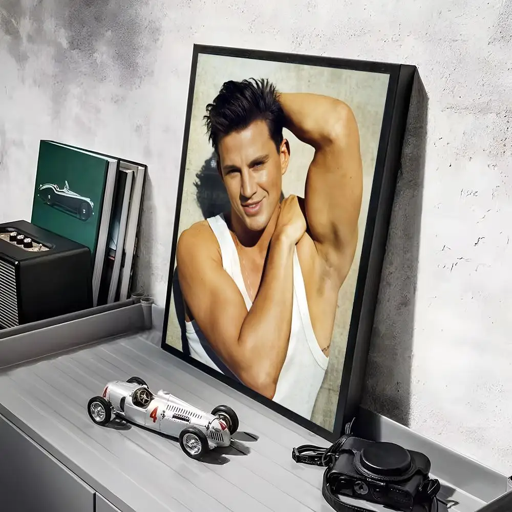 ملصق تاتوم على شكل نجمة C-channing ملصق جداري عصري جيد مطبوع على ورق PP لتزيين غرفة المعيشة والمكتب #4