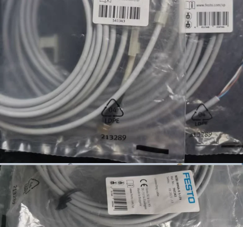 2ชิ้นเทศกาลใหม่ kabel sambungan 541343-NEBU-M8G4-K-5-LE4 541342-NEBU-M8G4-K-2.5-LE4