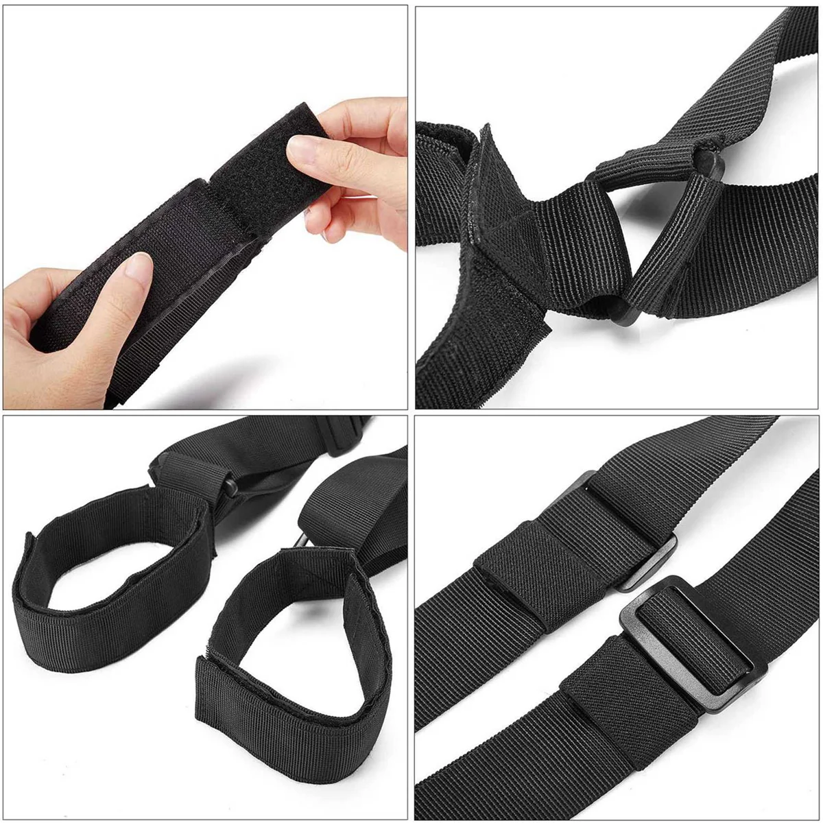 BAAU 2X Ski Shoulder Strap Adjustable Ski Backpack Carrier Ski Carry Sling Strap for Men Women and Kids