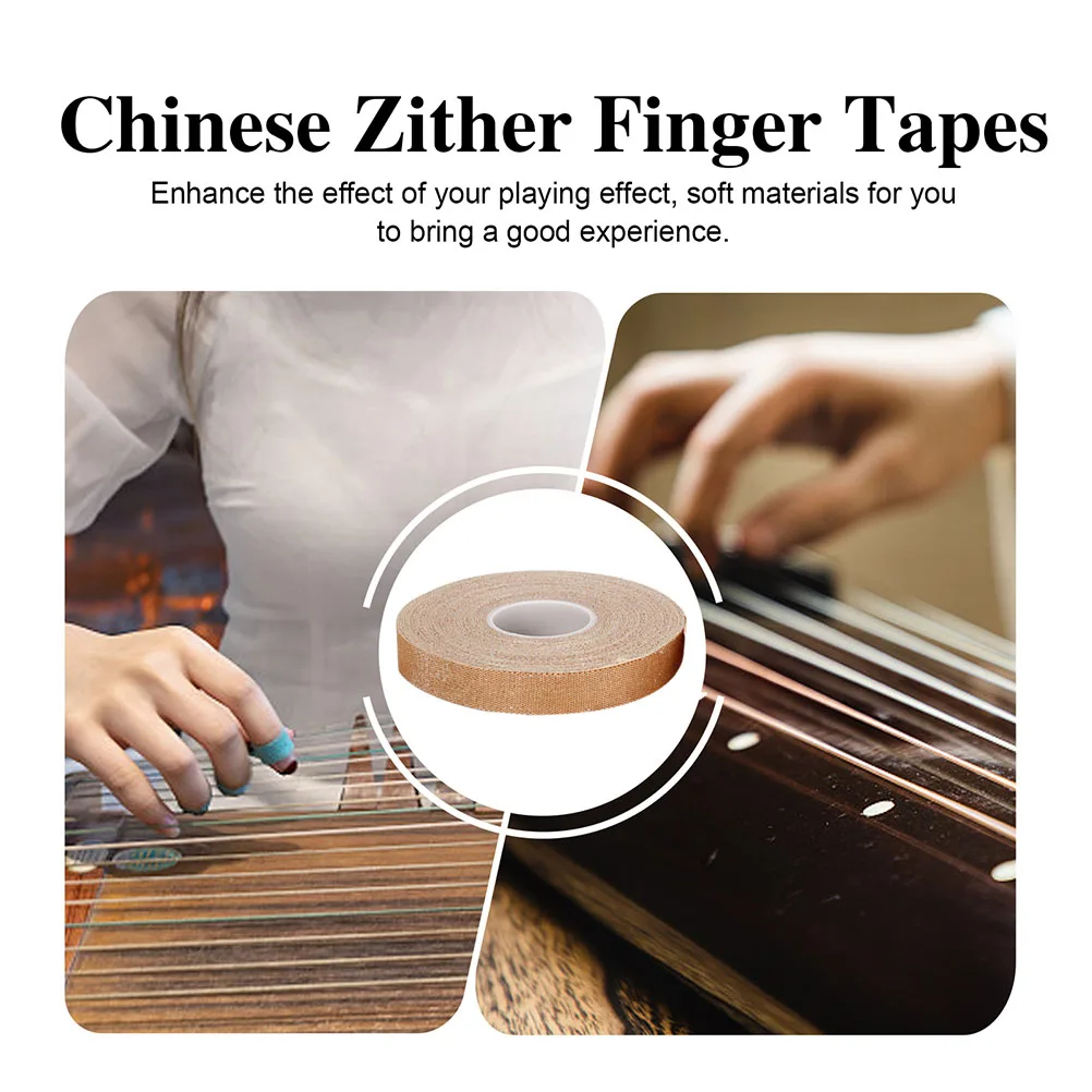 

3 Pcs Breathable Guzheng Nail Tape Child Skin Elastic Fabric Adhesive for Chinese