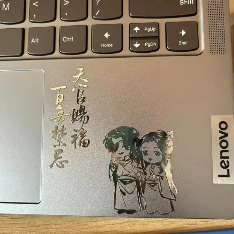 TGCF Tian Guan Ci Fu Heaven Official Blessing Anime Hua Cheng and Xie Lian Figure Diy Metal Sticker for Ipad Computer Cell Phone