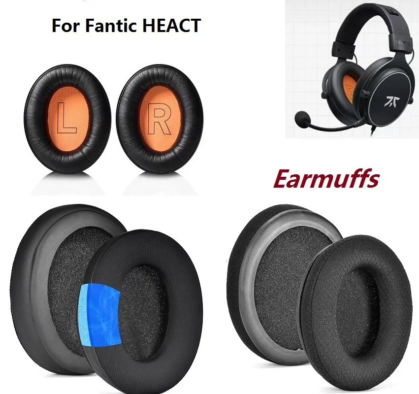 For Fnatic React  Headphones Replacement high quality Ear pillow Earmuffs Ear cushions Ear Pads — zdjęcie produktu 2