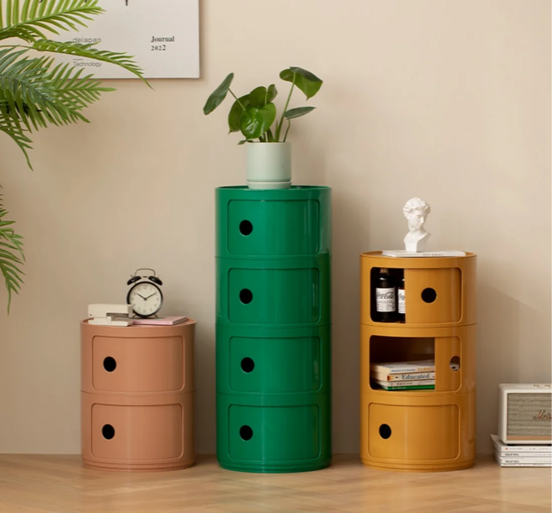 

Nordic plastic ins creative bedroom cabinet crevice storage cabinet simple bedside table side cabinet locker locker