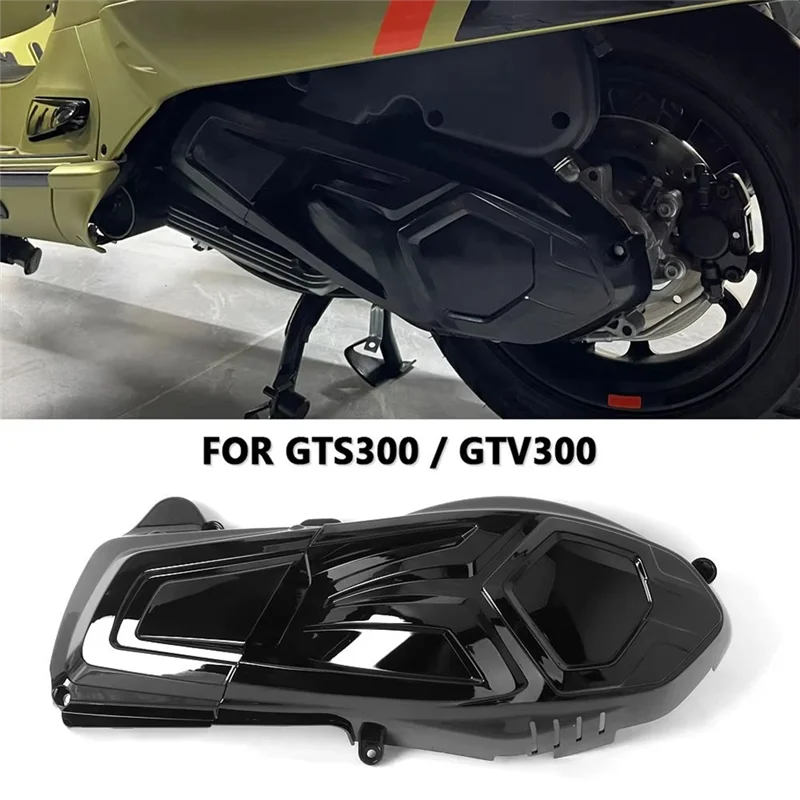 

Hot Selling-Motorcycle Accessories Engine Cover Left Transmission Heat Shield Guard For Vespa GTS300 GTS 300 GTV300 GTV 300,Moto