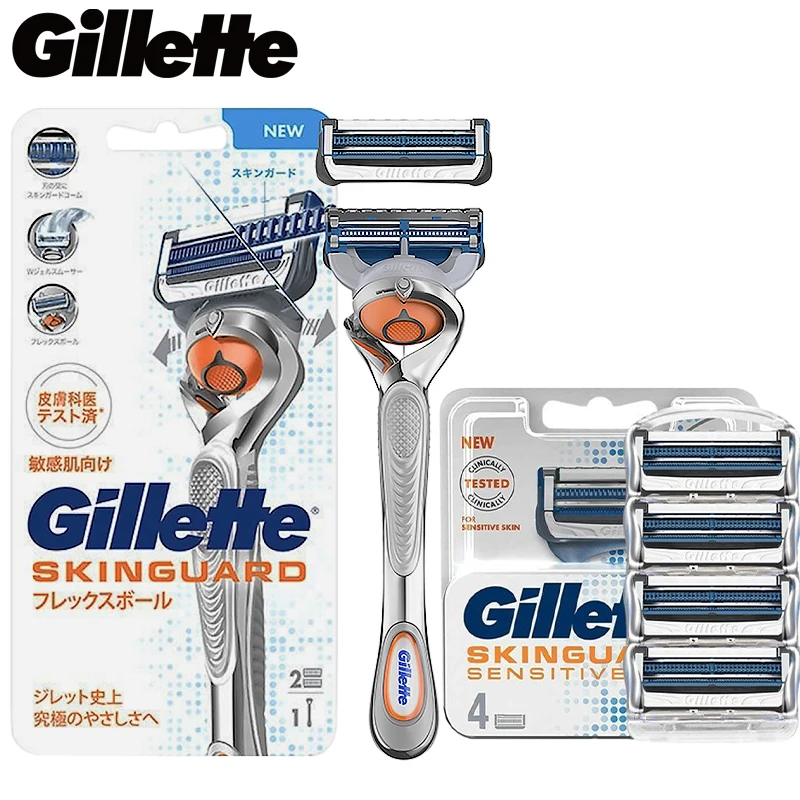 

Мужская бритва Gillette SkinGuard, комбинированная мужская бритва, удобные двухслойные лезвия, лучше подходят для чувствительной кожи. ﻿