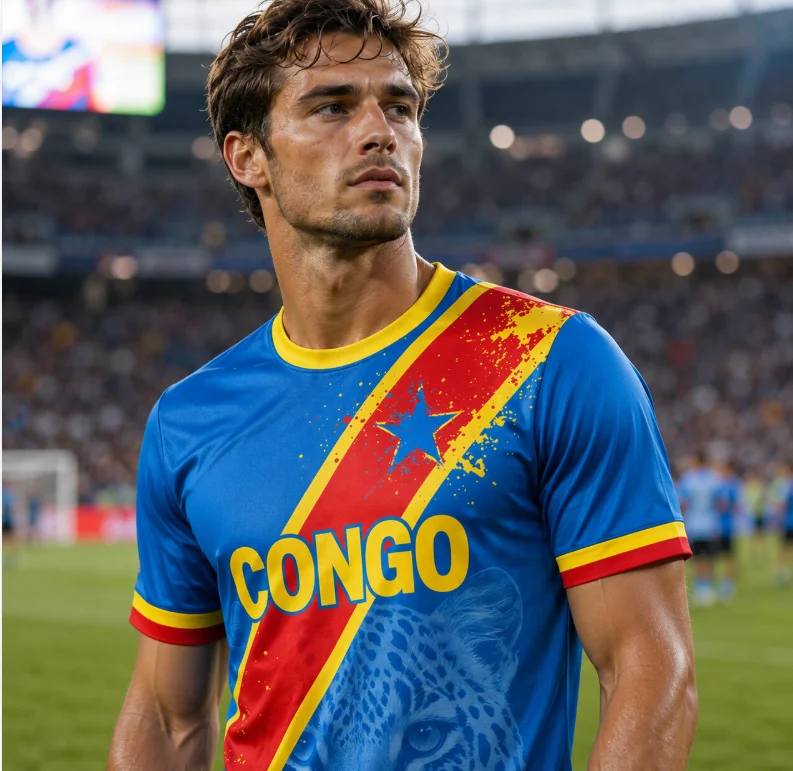 Democratic Republic of Congo fan jersey 2026 football shirt suitable for cycling and hiking