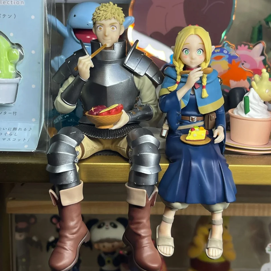 Heerlijk In De Dungeon Marcil Donato Anime Meisje Standbeeld Dungeon Food Leo Stouten Action Figure Model Zitten Pop Speelgoed Gift's