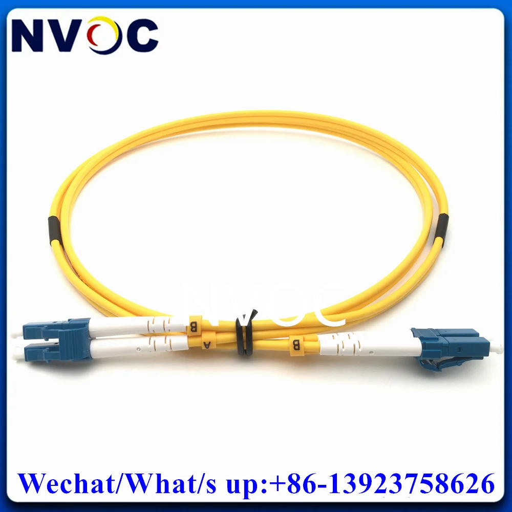 10Pcs Single Mode,G657A,Duplex,0.5/1/1.5M,3.0mm,LSZH,LC/UPC-LCUPC Fibre Optic Patch Cord,SM DX LC-LC 0.5M Fiber Jumper Connector