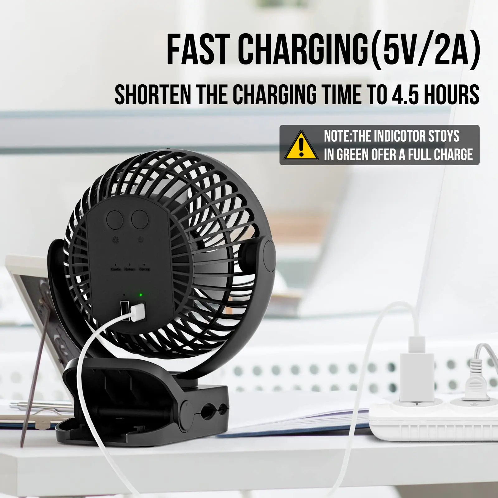 Outdoor Camping Family Gathering Mobile Cold Fan 8000mah Portable Camping Fan With Led Lantern&Hanging Hook-35h Rechargeable