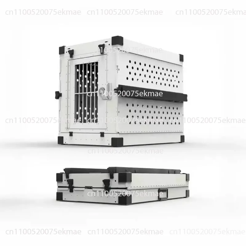 Compact, Weatherproof Aluminium Alloy Dog Crate for The Car