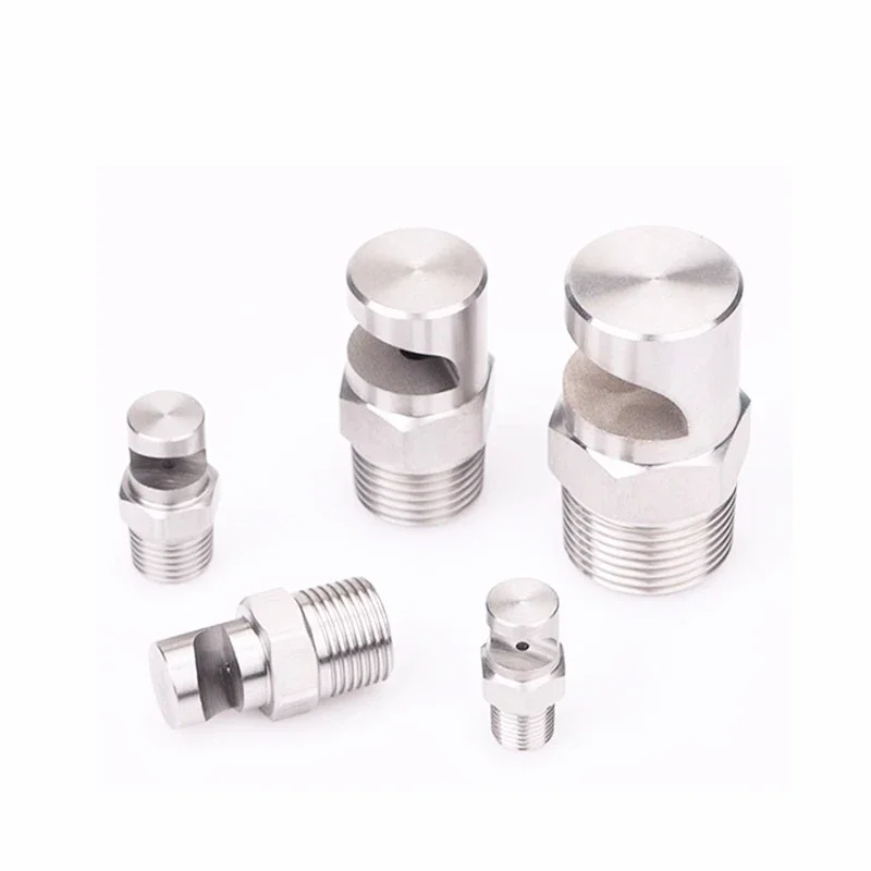 1/8 Stainless Steel 1/2/3/4/6 Points Wide Angle Fan Shape Nozzle Dust Removal Water Spray Nozzle 120 Side Angle Nozzle