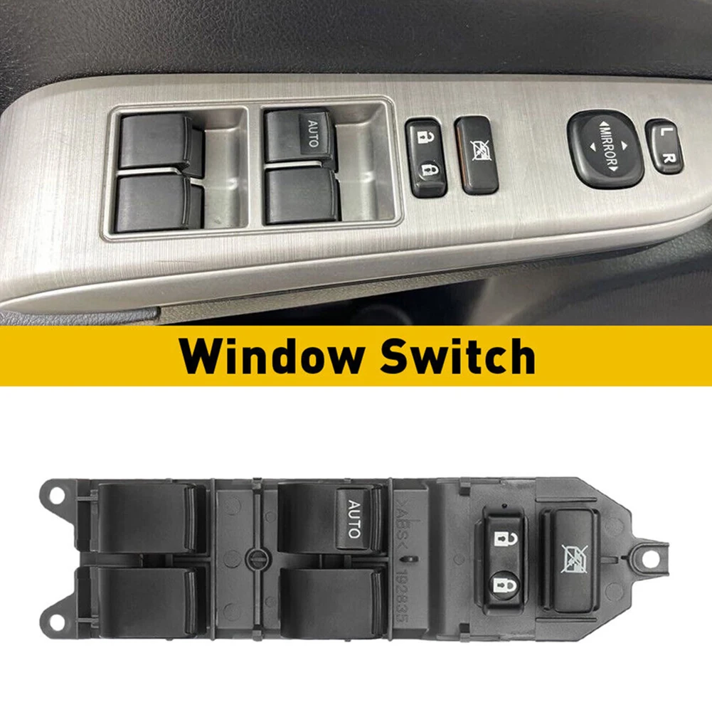 Power Window Switch Replacement Front Left Driver Side Master Control Switch Button For 2009-2014 Matrix Replaces 84820-02190