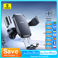 Baseus Metal Car Phone Holder Gravity Phone Stand Air Vent Car Holder Stand for iPhone Xiaomi Samsung Huawei Realme Moile Phone
