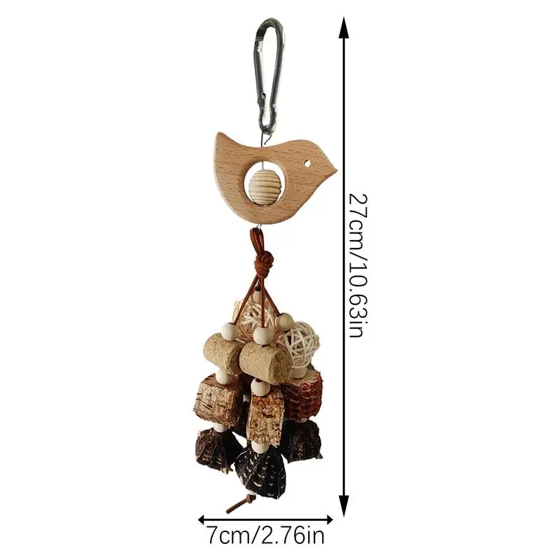 Juguetes para pájaros para Conures, juguetes de madera para masticar pájaros, accesorios naturales para jaulas de pájaros, periquitos, cacatúas, sol, Conure