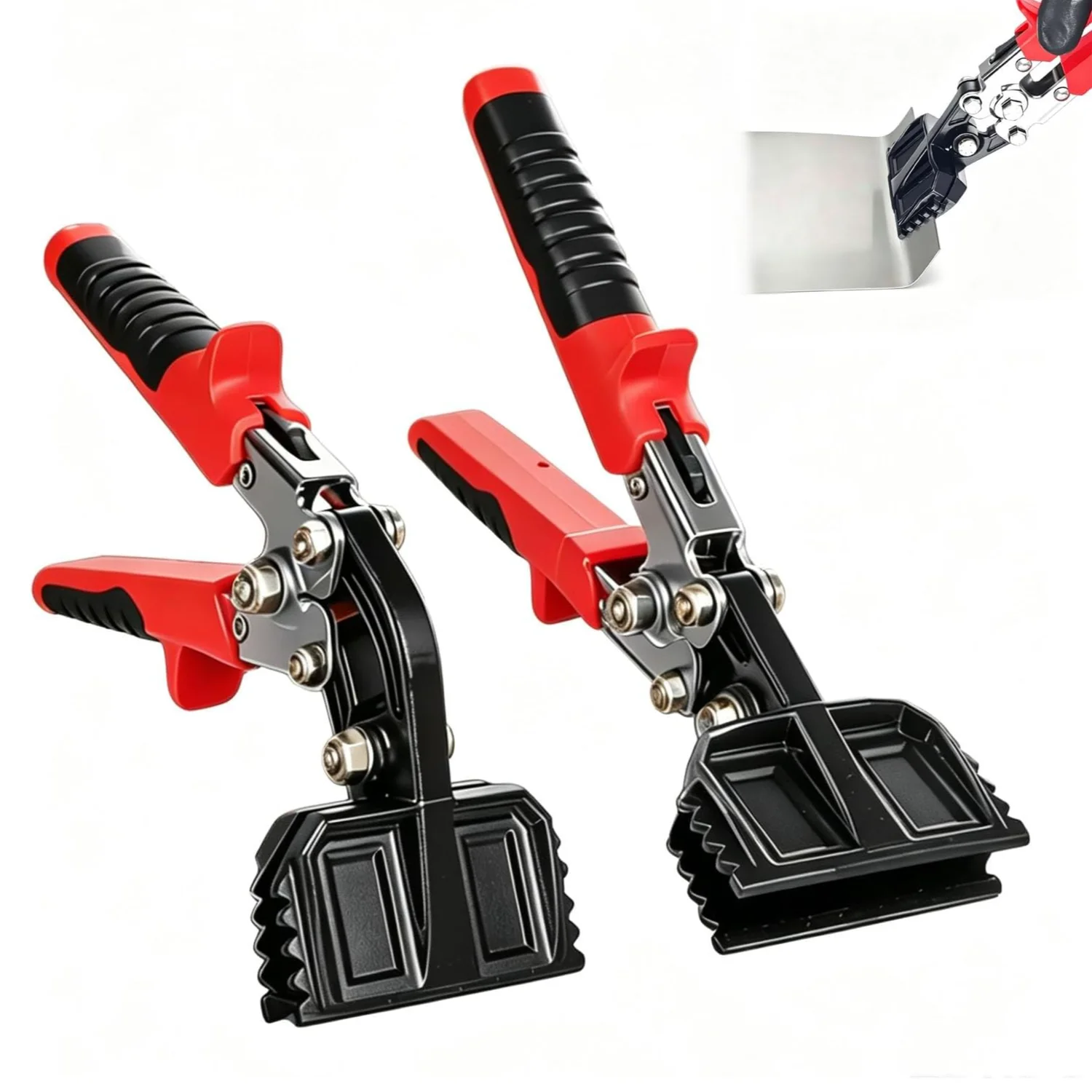 1pcs 3inch Sheet Metal Hand Seamer Heavy Duty Bender for Metal Flattening Precision Duckbill Pliers and Sheet Metal Tongs