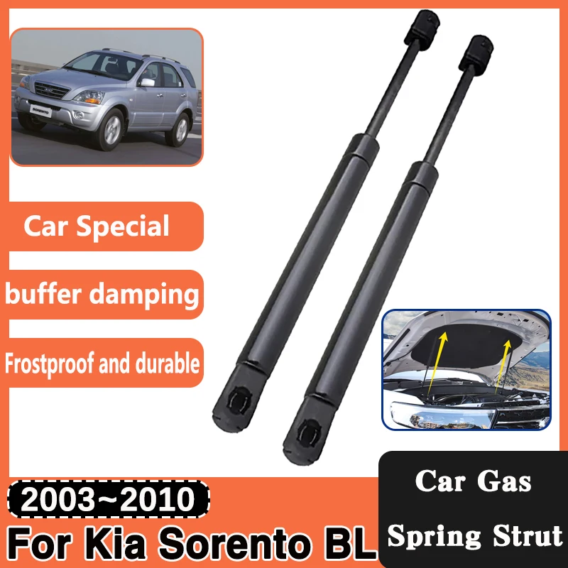 

Car Engine Cover Hydraulic Rods For Kia Sorento BL 2003~2010 2009 Car Front Hood Supporting Strut Spring Shocks Bars Accessories