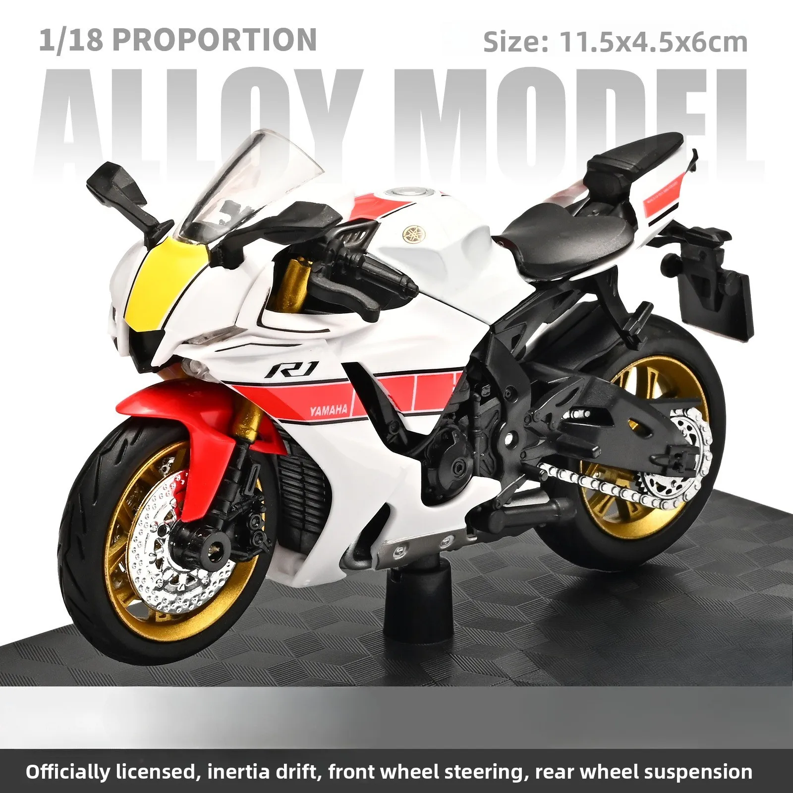 1:18 Hayabusa R1 GSX1000R CBR 1000RR Motorcycle Model Toy Vehicle Collection Autobike Shork-Absorber Off Road Autocycle Toys Car
