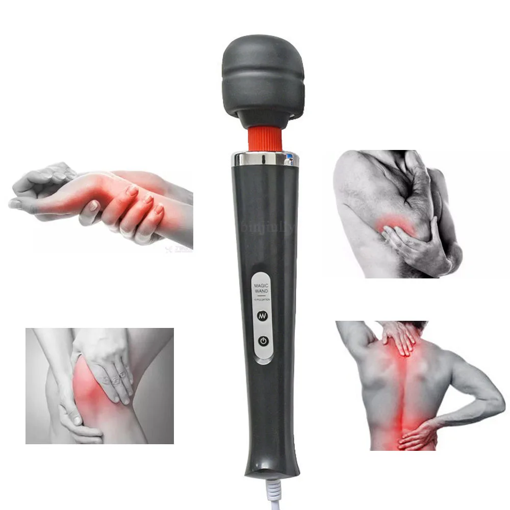 

Full Body 10 Speed Magic Wand Massager Foot Head Vibrating Massage EU Plug White/Black/Pink/Purple