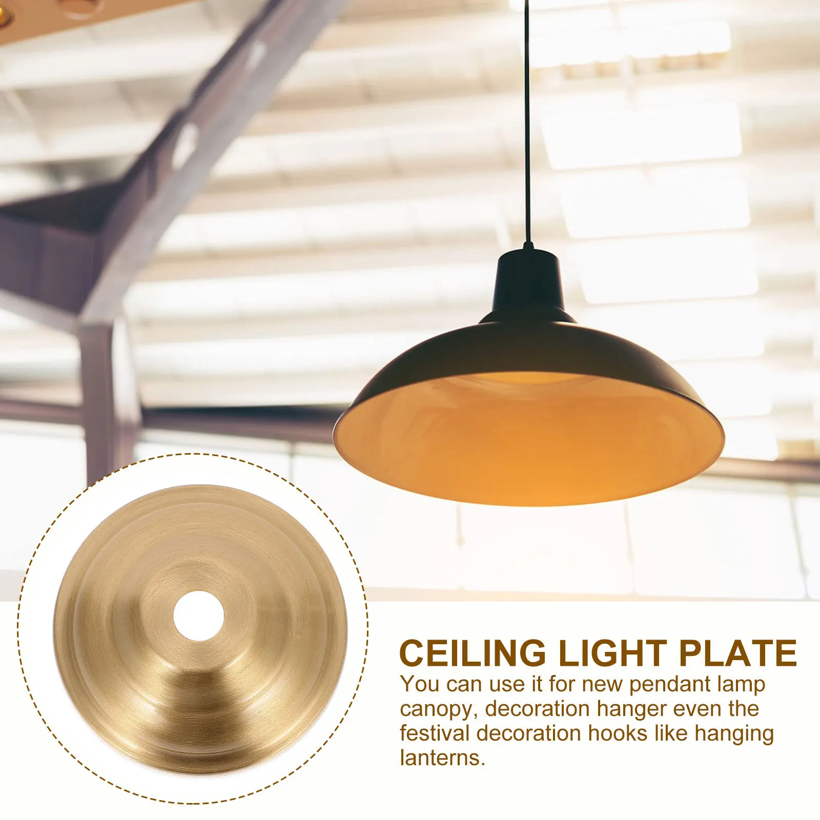 

Luxury Brass Lamp Holder Base Flat Cup Design for Stable Lighting Fixture DIY Decorative Finial Accessory Metal Lamp Bases