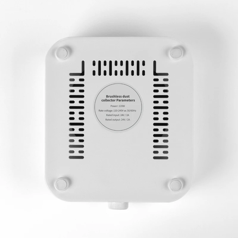 Aspirateur à ongles sans brosse à Turbine, forte aspiration, 120W, pour manucure, avec filtre amovible, vitesse réglable