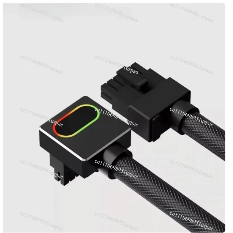 16PIN Graphics Card Power Supply Line, Right Angle 90 Degree Elbow 4090 Module Line, 12+4-pin PCI5.0 12VHPWR