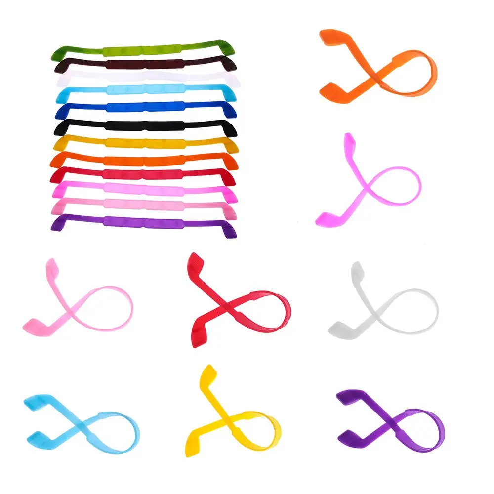 1 قطعة شريط الحبل العملي نظارات سيليكون حامل النظارات الشمسية حزام النظارات