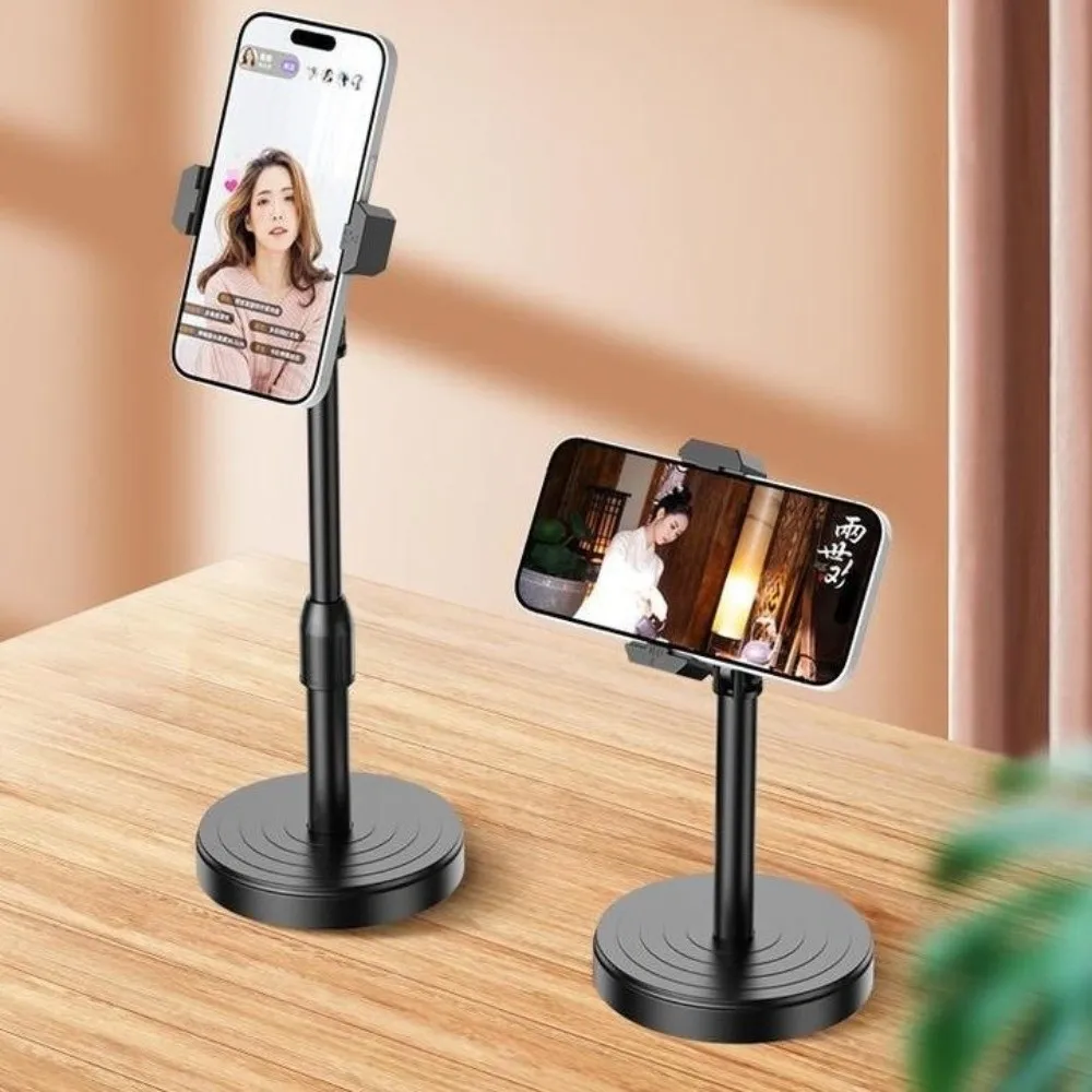 

Многофункциональный кронштейн для мобильного телефона, вращающийся, регулируемый по высоте, кронштейн для прямой трансляции, противоскользящая основа, громкая связь