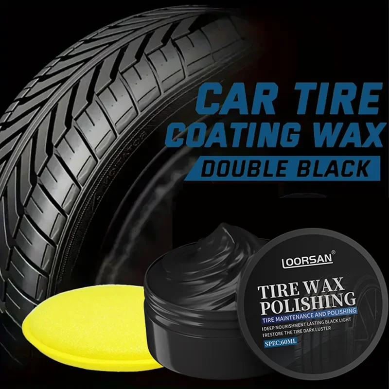 NEW Car Tire Shine Coating Tyre Gloss Plastic Rubber Wheel Restorer Agent Spray Polishing Brightener Auto Car Detailing