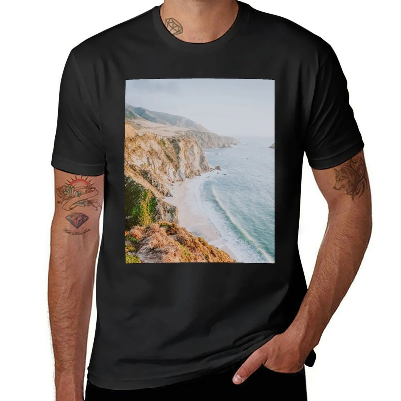 

california coast iv T-Shirt customizeds for a boy plain t shirts men