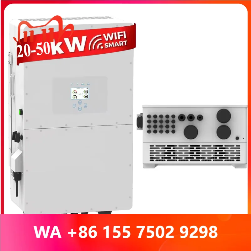 Deye High oltage Three Phase Hybrid Inerter 20 25 30 40 50k Inerter on Grid off Grid for Residential Use