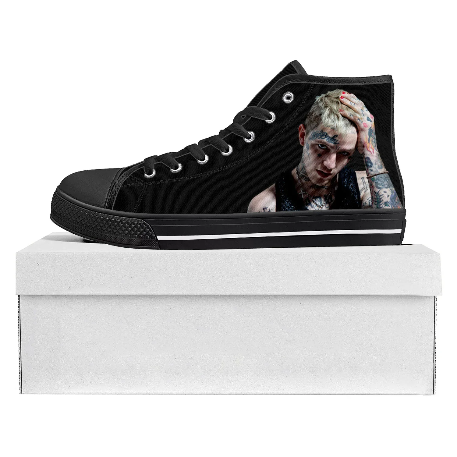 حار الهيب هوب مغني الراب ليل اللمحة عالية الجودة أحذية رياضية عالية الجودة رجل إمرأة مراهق قماش حذاء رياضة زوجين أحذية عادية حذاء مخصص #2