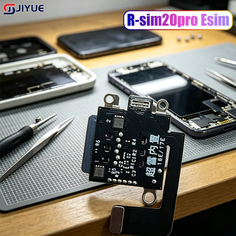 R-sim20pro Esim To Dual Physical Sim Card Adapter For Iphone 17 16 Insulated Design No Short Circuit Built-in Protection Chip