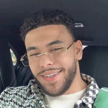 BOYSEEN Okulary przeciwsłoneczne bez oprawek Mężczyzna Stylowe okulary przeciwsłoneczne Kobieta Różowe niebieskie okulary Letnie okulary UV400