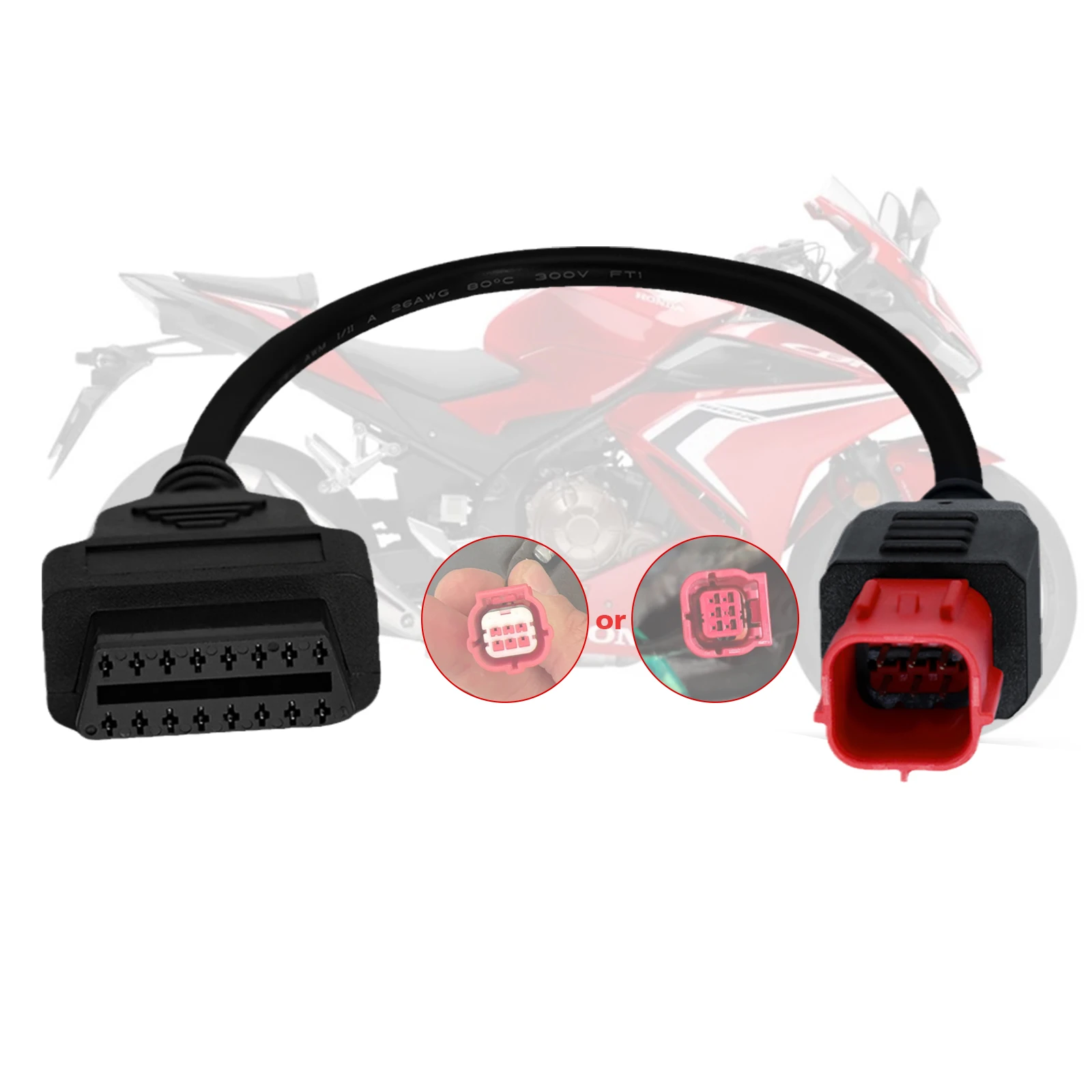 4-Pin 6-Pin Motorrad-Diagnosekabel für HONDA Motorrad EURO 5 Diagnoseanschluss Motorrad OBD2 Adapter für CB350/CB1000R – Detail 1