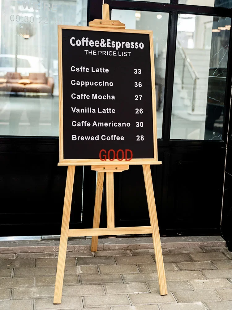 Support en bois massif, petit tableau noir