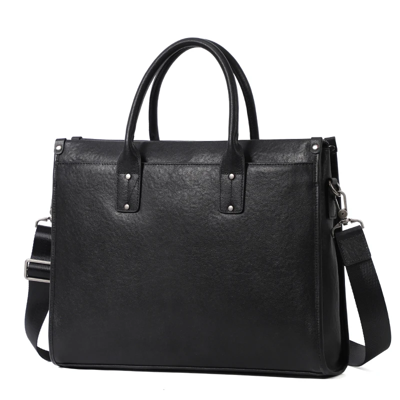 Business Men Handbag Document Office Work Bag Genuine Leather Male Bag For A4 Files Man Briefcase Laptop Bags Shoulder Bag Totes