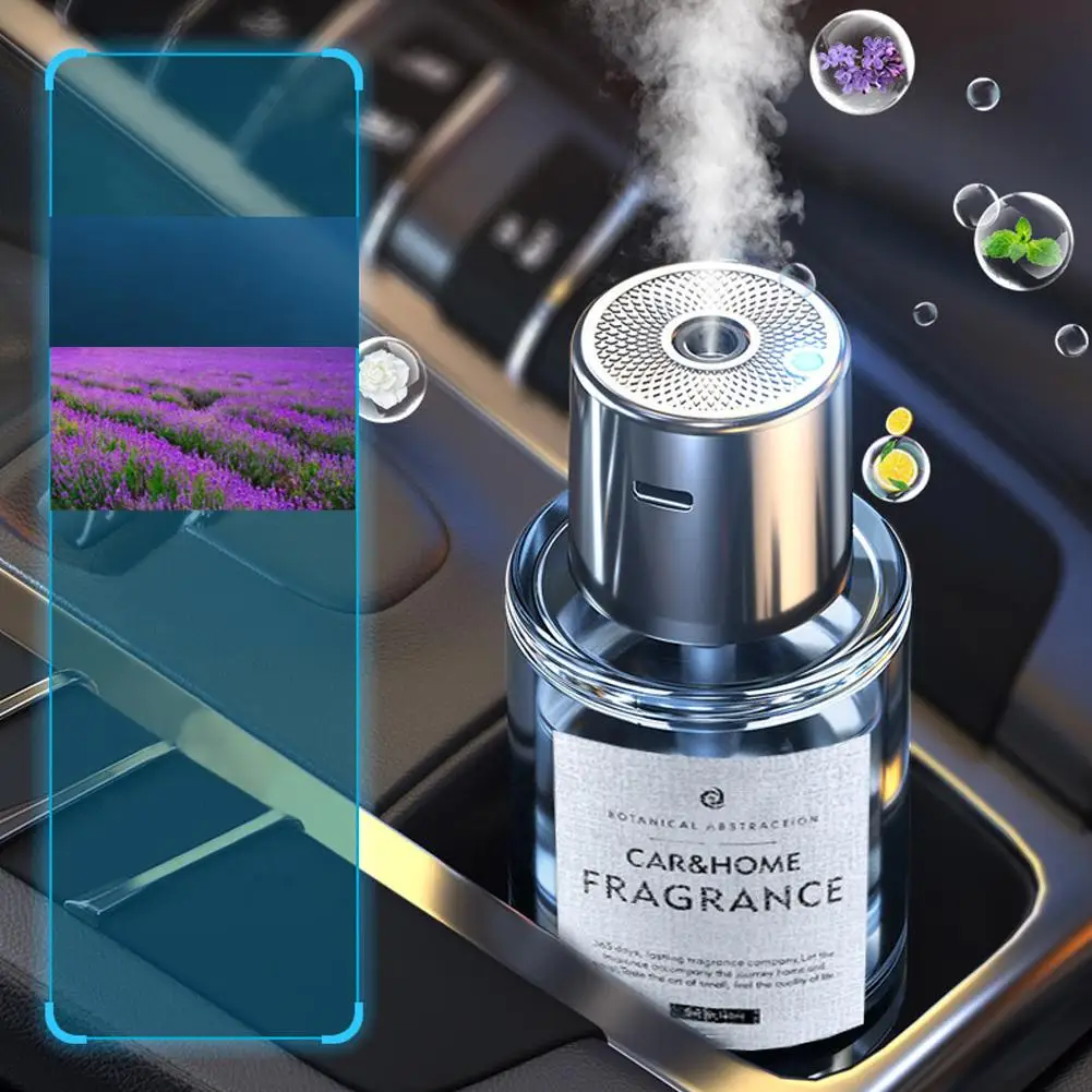 Car Mounted Fragrance Spray 160ml Large Capacity Intelligent Fragrance Locomotive Machine Car Interior Accessories 2023