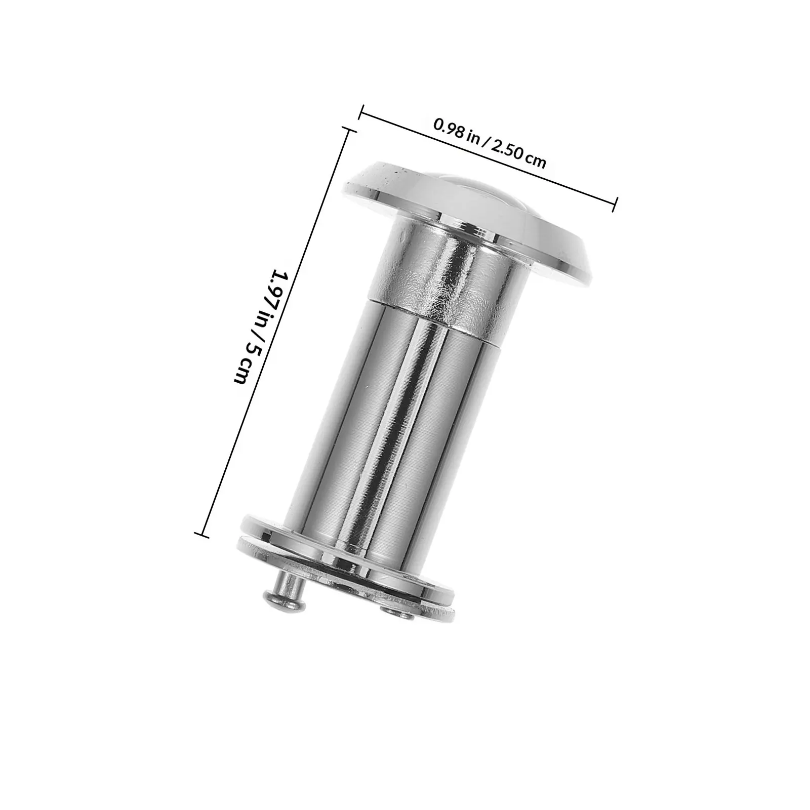 Door Viewer 220 Degree Wide Angle Zinc Alloy Peephole Heavy Duty Privacy Cover Front Door Security Viewer for Apartment Office