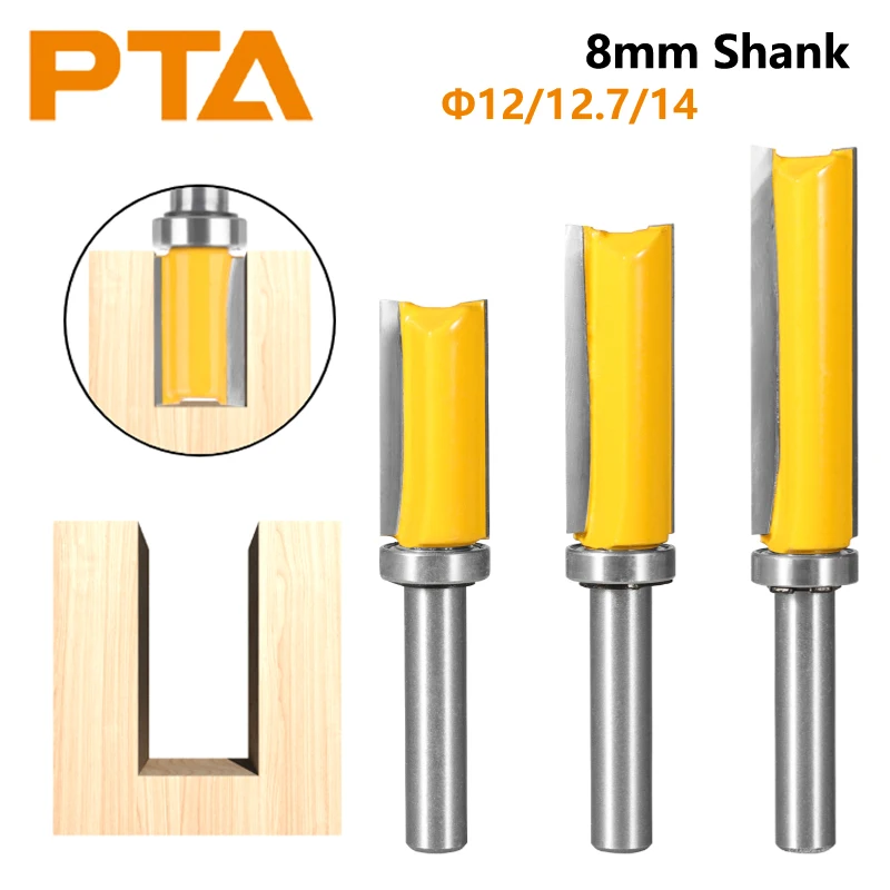 Fresadora de Carboneto para Madeira Padrão Bit Router Bit Face Mill End Mill mm Shank 12.7 mm 14 mm