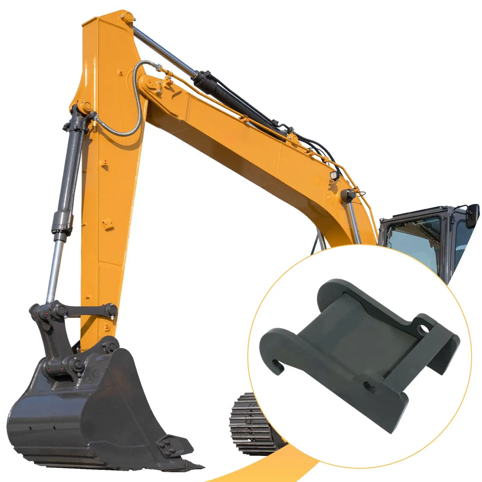 

Sturdy Steel Excavator Quick Change Coupler Bracket Multifunctional Mount for E Series Accessories