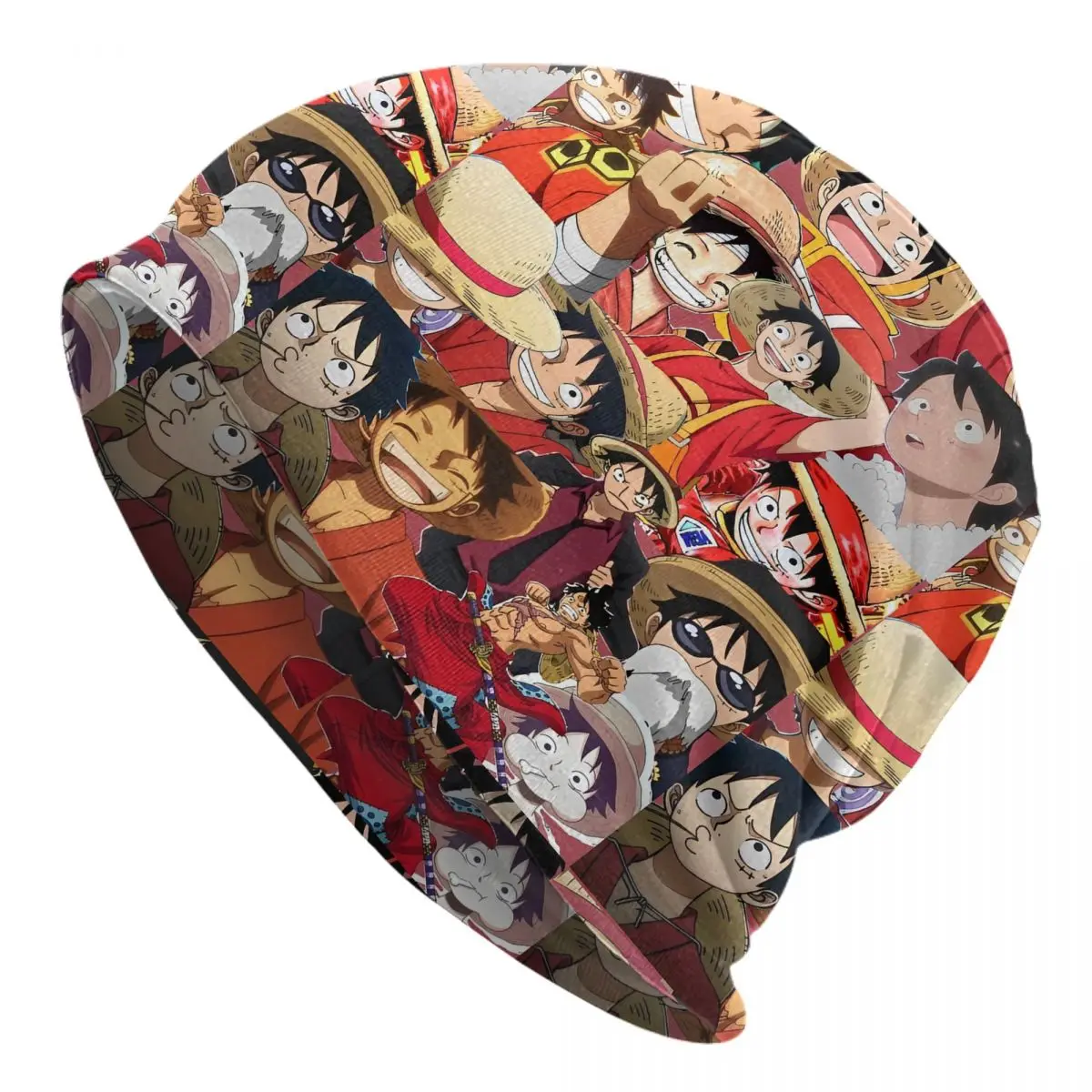 

Men Women One Piece Anime Manga Luffy Chemo Beanie Cap Accessories Winter Headwear Bonnet Knitting Hats Best Gifts Choice