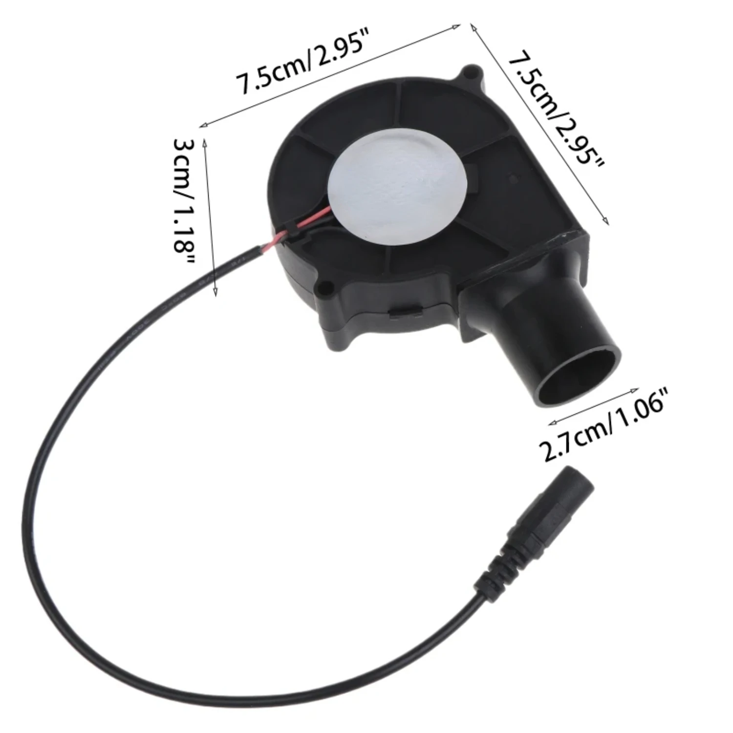 Вентилятор постоянного тока для плавки металла Вентилятор для барбекю Вентилятор для барбекю 5,5x2,1 мм Inp