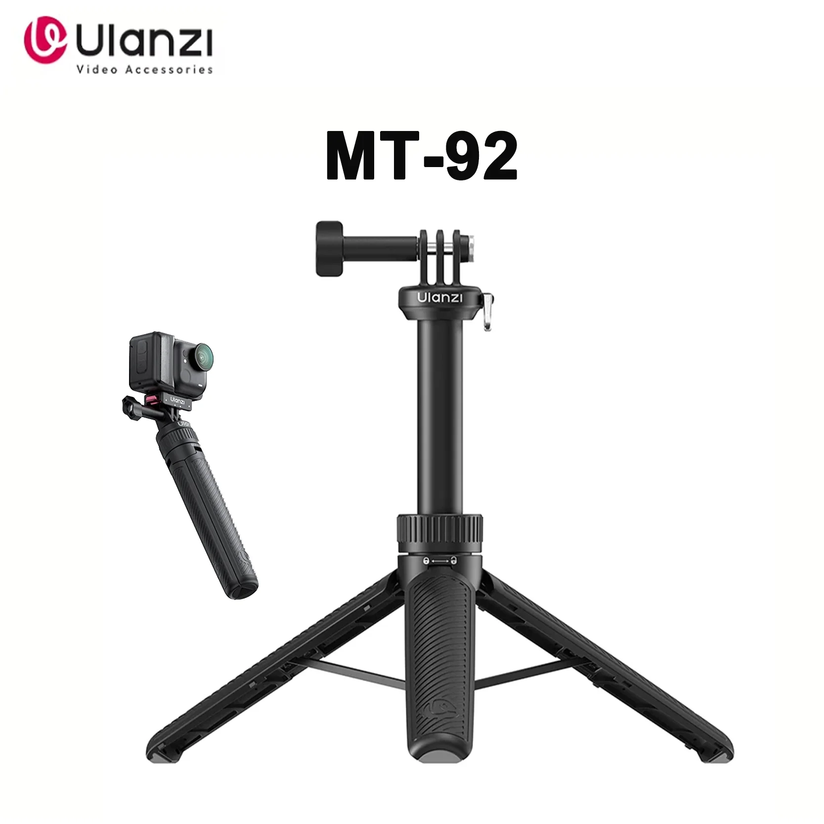 

Original Ulanzi MT92 Selfie Stick Tripod For Action Camera Vlog Livestream Travel Outdoor Shooting 5 Section Extension