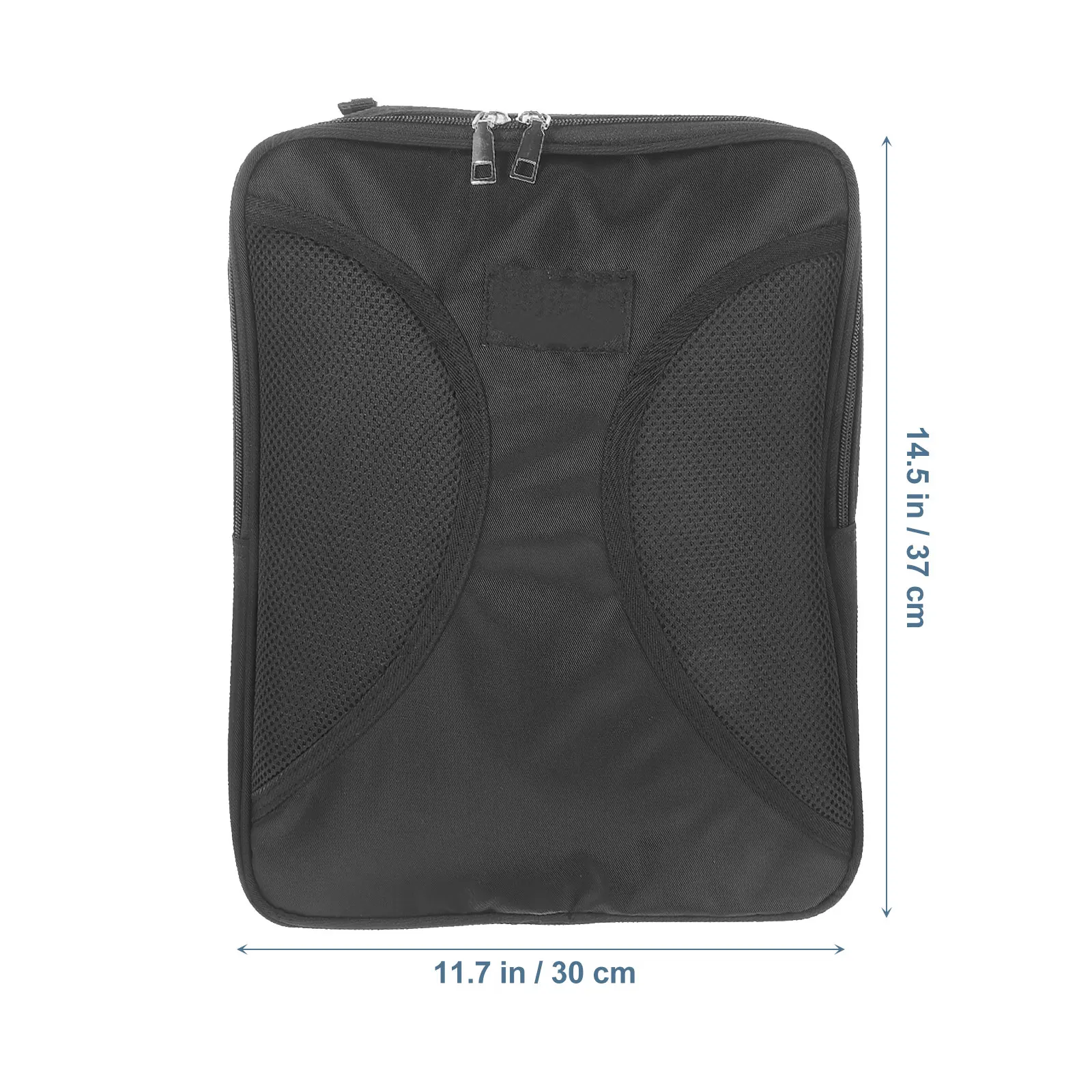 

Thickened Music Score Storage Bag Black Classic Zipper Shockproof Lining Expandable Violin Case Suitable for Outdoor Practice
