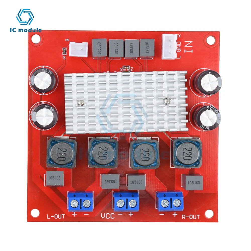 CS8685H Dual Channel Digital Amplifier Board 2 * 75W High Power Amplification DC 5-29V Single Power Supply for Audio Projects