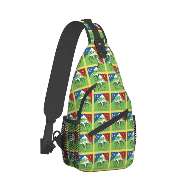 Lsd Fiets Dag Albert Hoffman Sling Crossbody Borsttas Mannen Casual Acid Blotter Party Schouderrugzak Voor Reizen Fietsen