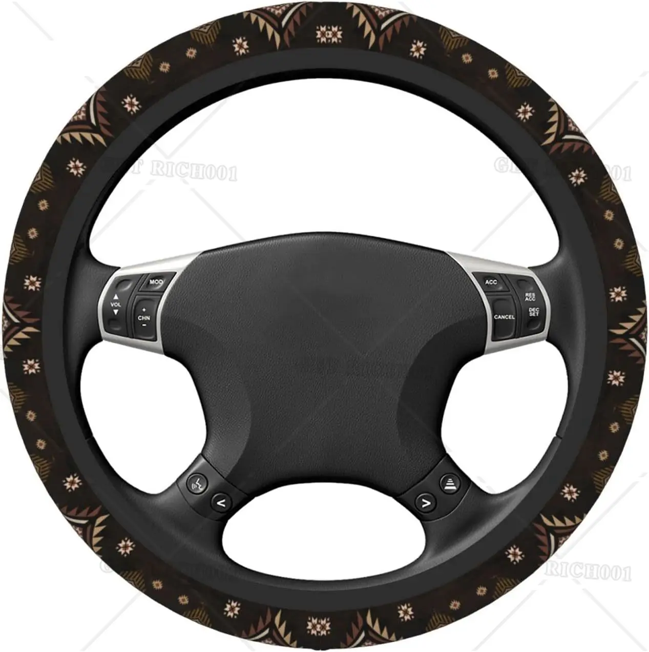 Steering Wheel Cover Anti-Slip,Sweat Absorption Universal 15 inch Steering Wheel Covers Cute car Accessories for Men Women