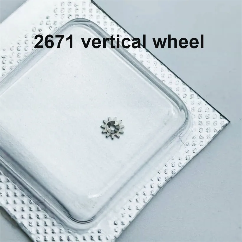 

Аксессуары для часового механизма, подходящие для механического механизма 2671, вертикальное колесо, запасные части для механизма 2671.