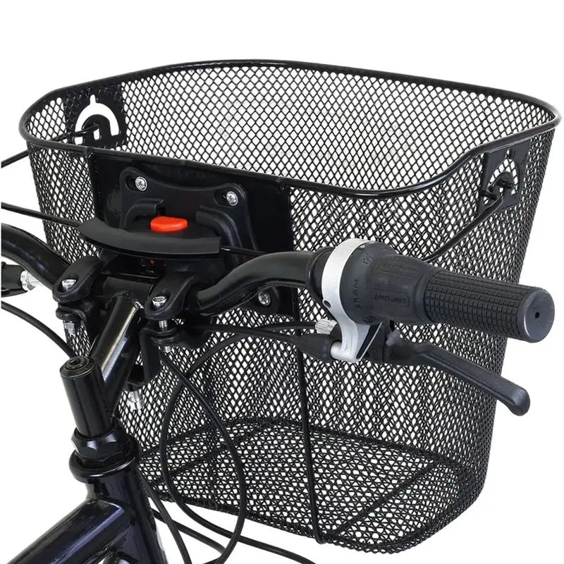 

Bicycle Basket Front Detachable Metal Front Bicycle Basket Quick Release Metal Ebike Basket Detachable Metal Front Bicycle